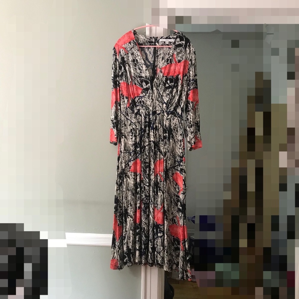 & Other stories long sleeves wrap dress